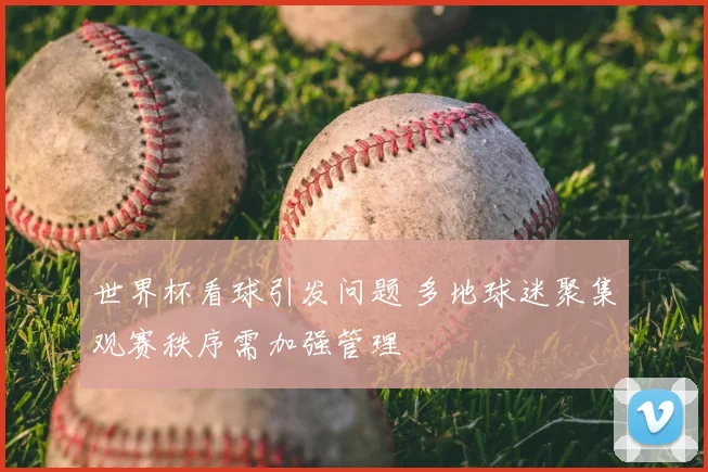 世界杯看球引发问题 多地球迷聚集观赛秩序需加强管理