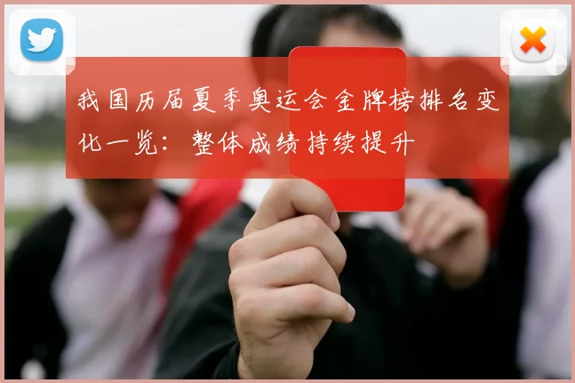 我国历届夏季奥运会金牌榜排名变化一览：整体成绩持续提升
